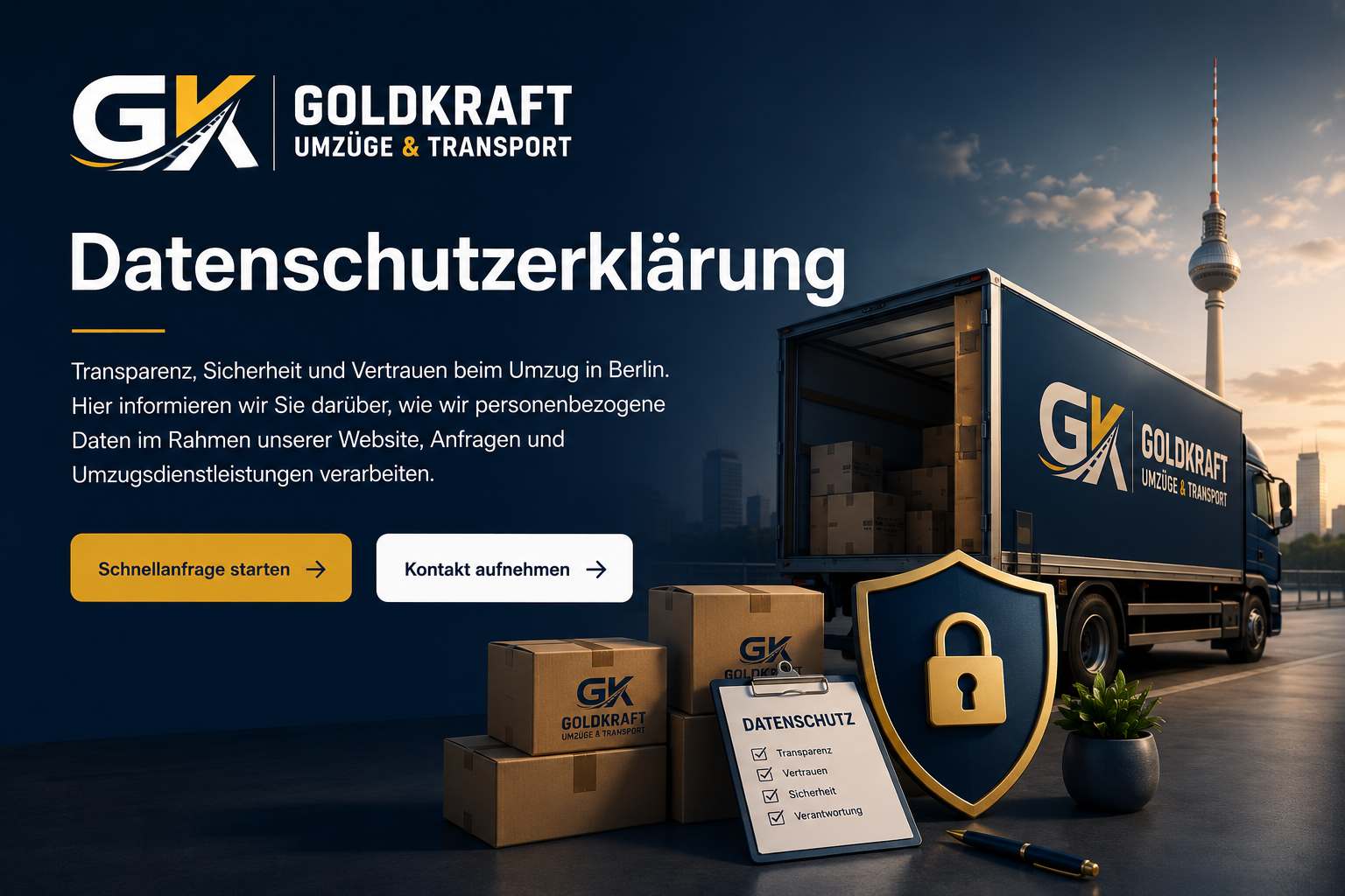 Datenschutz Goldkraft Umzüge Berlin