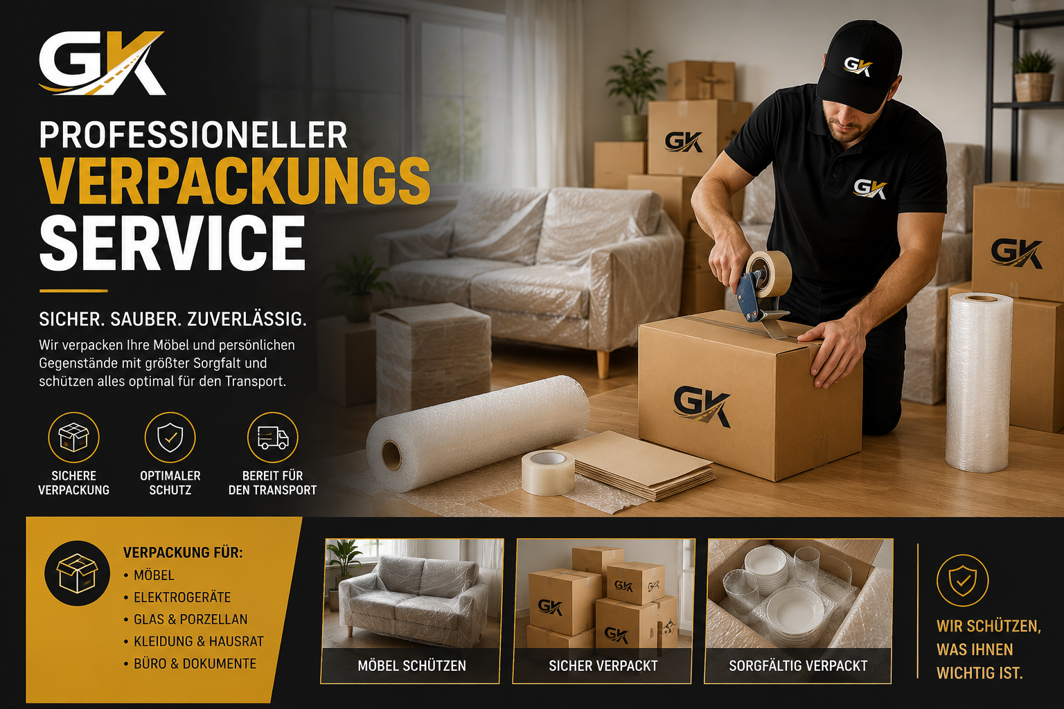 Verpackungsservice Umzug Goldkraft