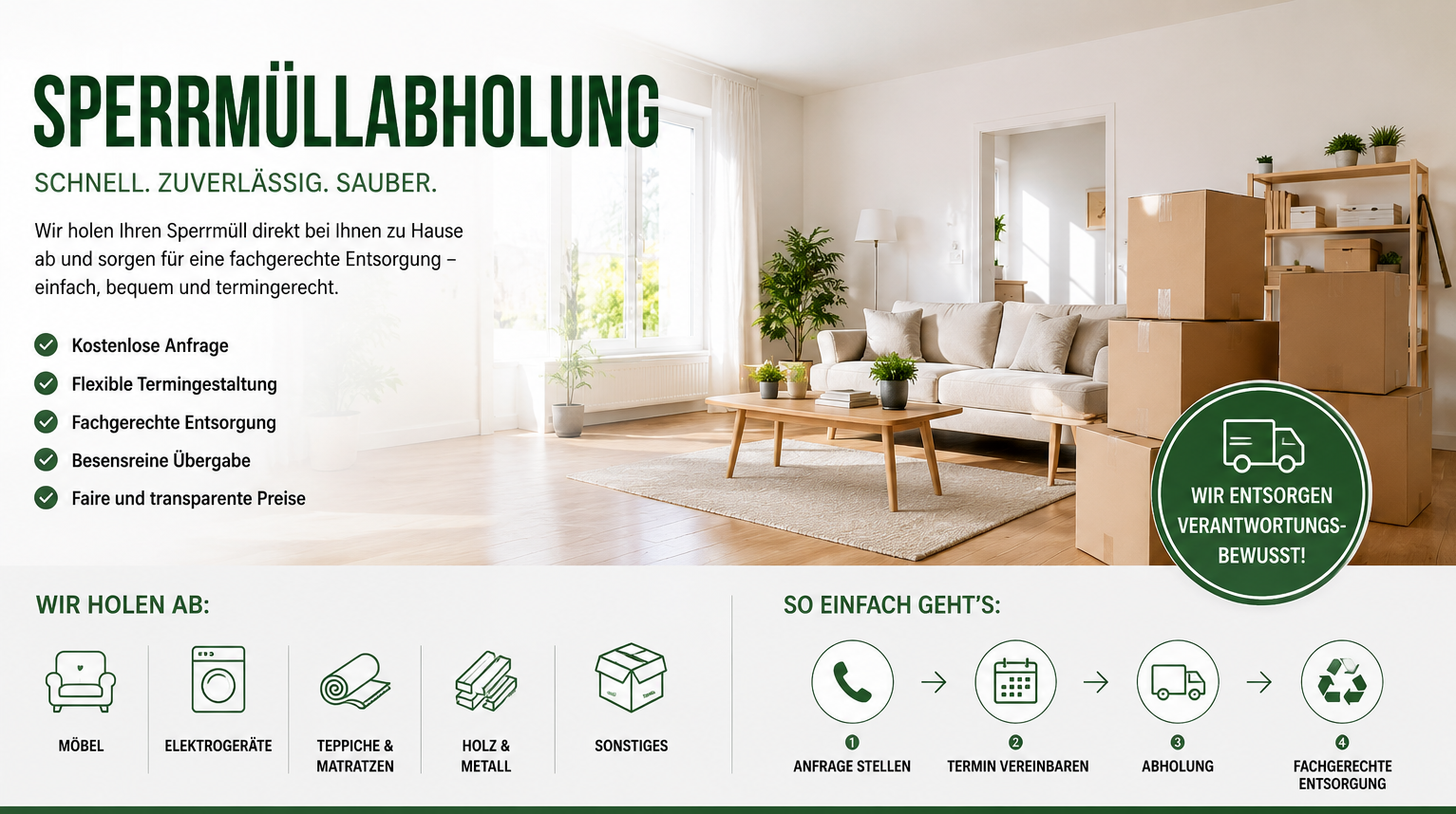 Professionelle Verpackung Möbel Umzug