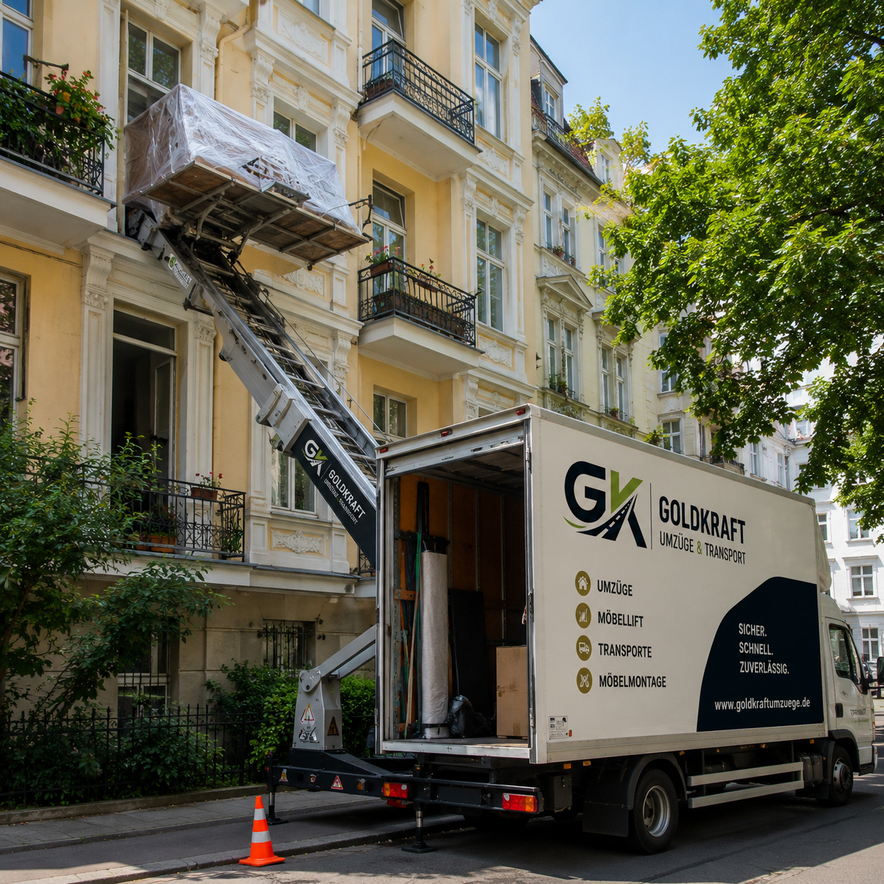 Umzug mit Möbellift