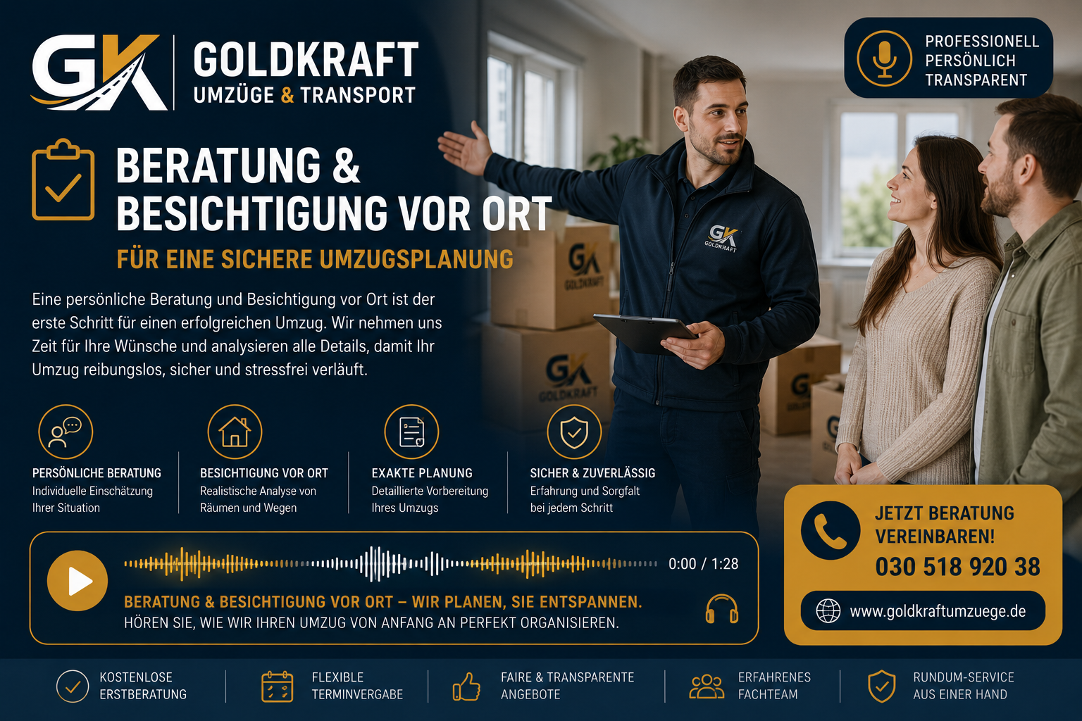 Beratung & Besichtigung vor Ort