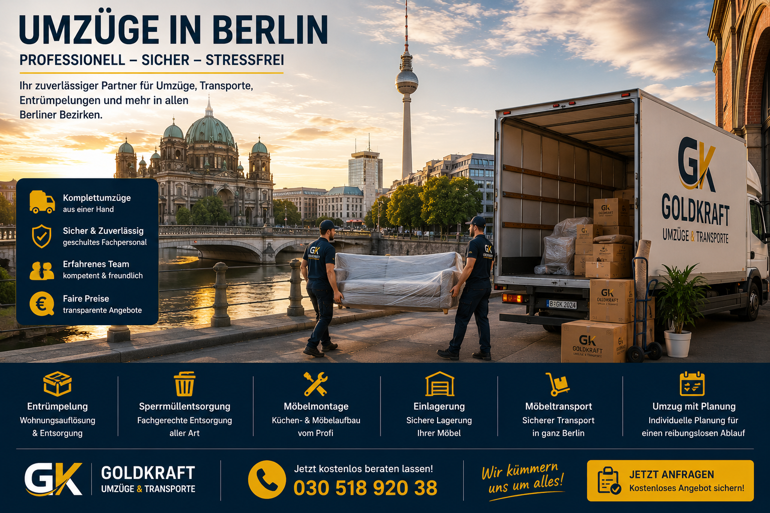 Professioneller Umzug in Berlin