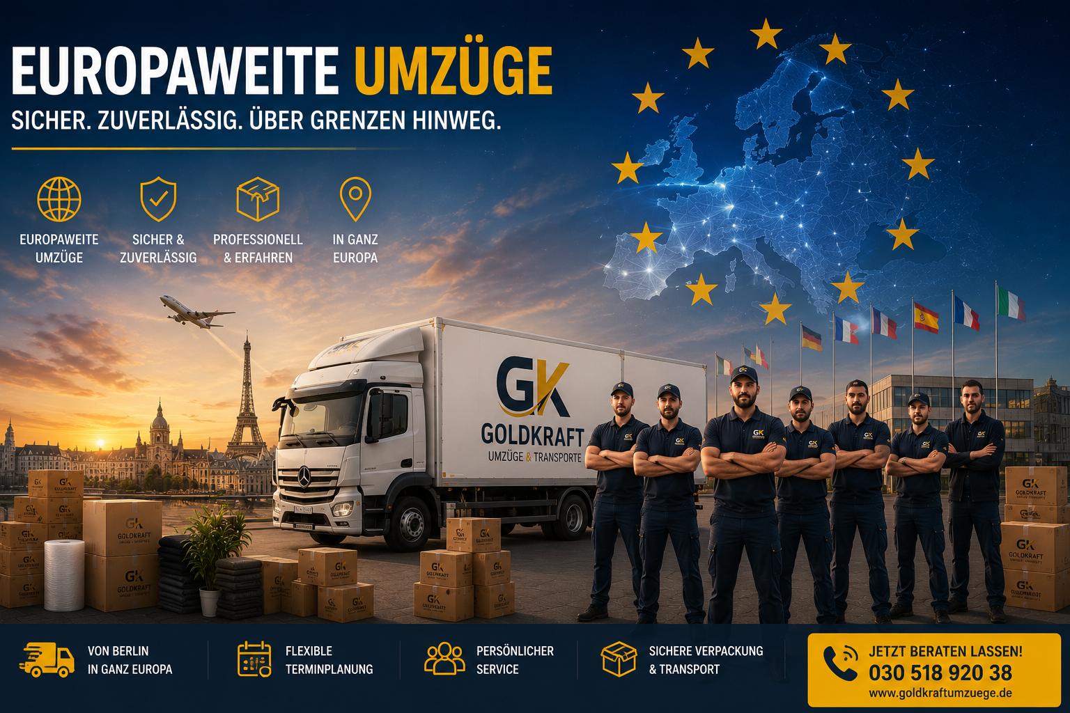 Internationaler Möbeltransport
