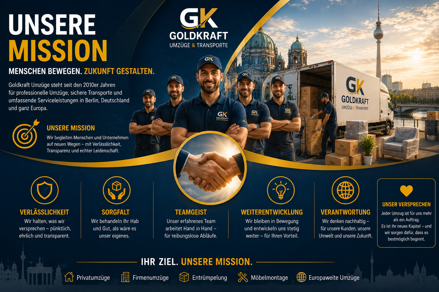 Goldkraft Umzüge Mission