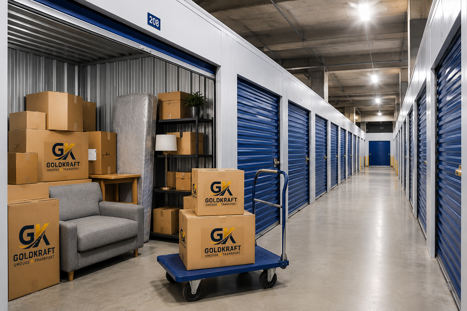 Professionell verpackte Möbel für Einlagerung und Transport in Berlin