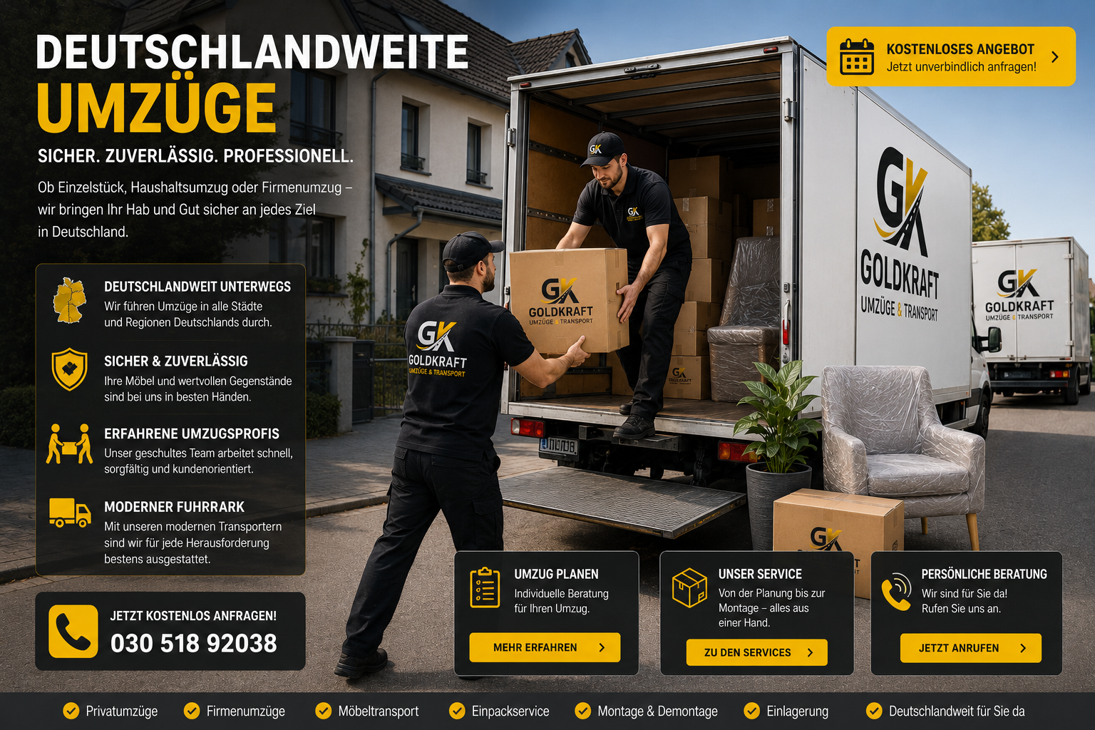 Deutschlandweiter Umzug mit Transporter