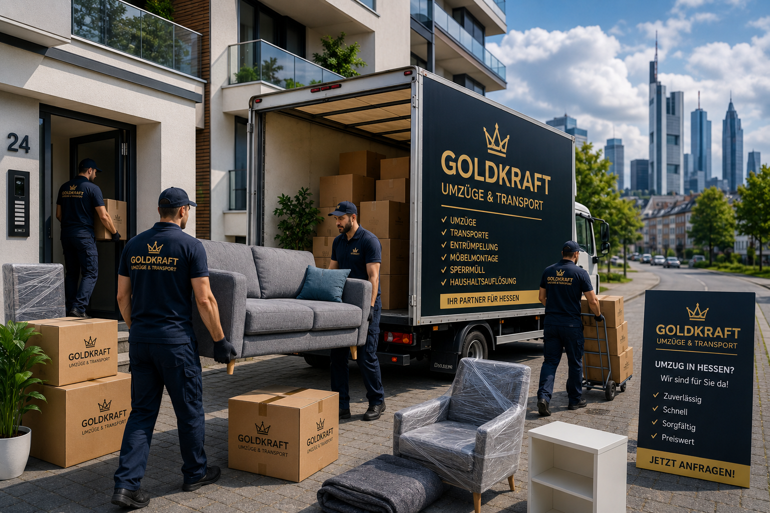 Umzug Hessen Goldkraft Umzüge Transport Entrümpelung Möbeltransport