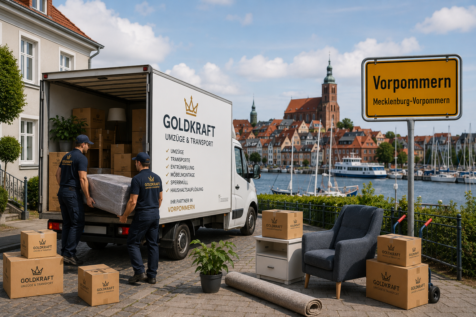 Umzug Vorpommern Goldkraft Umzüge Transport Entrümpelung Möbeltransport