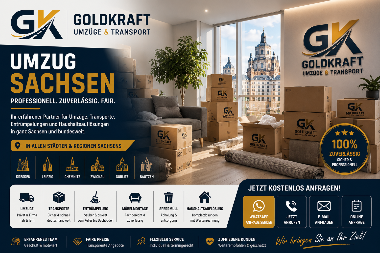 Umzug Sachsen Goldkraft Umzüge Möbeltransport Entrümpelung