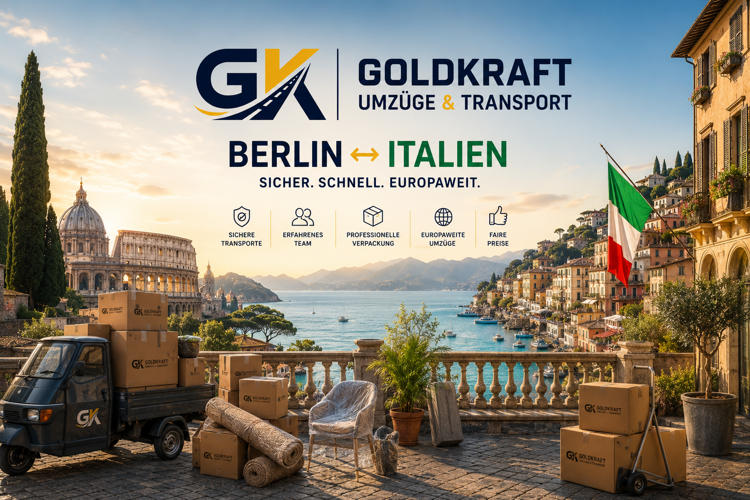 Goldkraft Umzug Berlin Italien